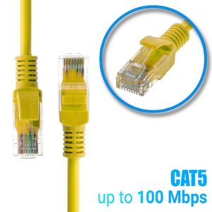 Καλώδιο Ethernet 25m CAT 5E Κίτρινο