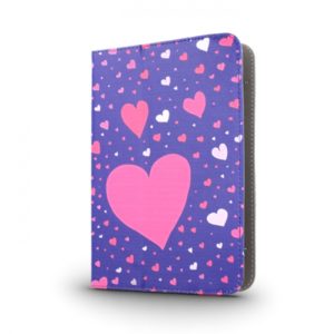 PINK HEARTS UNIVERSAL TABLET CASE 7-8 