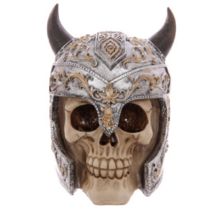 Gruesome Skull Viking Helmet Ornament