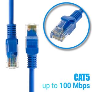 Καλώδιο Ethernet 10m CAT 5E Μπλε