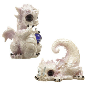 Ice Creatures Fantasy Winter Warrior Dragon Figurine