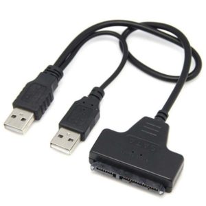 Adapter, No brand, USB 2.0 to SATA, Black - 18296