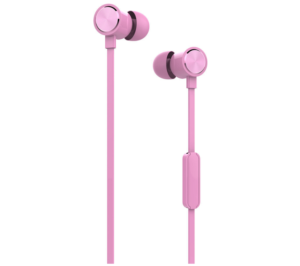 Mobile earphones Yookie YK810, Microphone, Pink – 20457