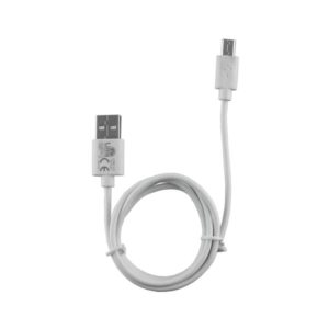 Καλώδιο Micro USB Devices Long USB 2.4A Φόρτισης - Data 1m LUM01 Λευκό Lime ( 16740 )