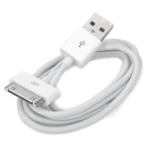 iS USB DATA CABLE APPLE IPHONE 4 4S white
