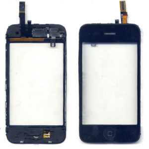 Τζαμακι Για Apple iPhone 3GS Μαυρο-Βαση Frame-Ακουστικο-Καλωδιο Πλακε Και Κουμπι Home Button-Με Καλωδιο Πλακε Ευαισθησιας Φωτισμου-Sense