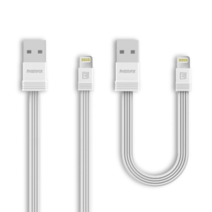 Data cables Remax Tengy RC-062i, iPhone Lightning (iPhone 5/6/7), 1.0m & 0.16m, White - 14924