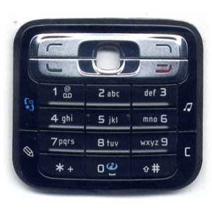 Πληκτρολογιο Για Nokia N73 Μαυρο Με Ασημι Ανω Μερος OEM (χωρις joystick)