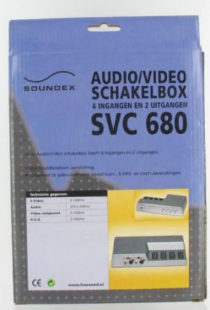AUDIO/VIDEO Switch box 4 IN 2 OUT & scart SVC680