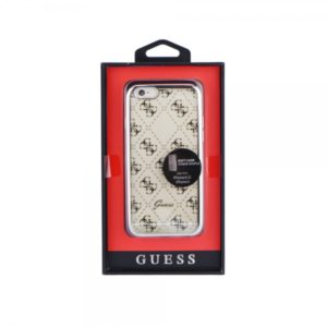 GUESS FACEPLATE IPHONE 6 silver trans backcover
