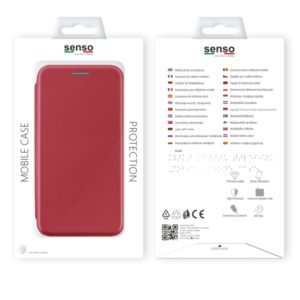 SENSO OVAL STAND BOOK SAMSUNG J6 PLUS red