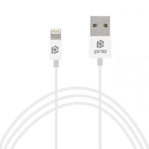 PRIO DATA CABLE USB TO LIGHTNING MFI 1m 2.4A white