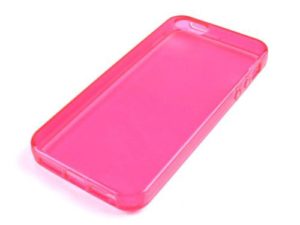 Reekin case for iPhone 5/5S - Glossy IC-006 (pink-transparent)