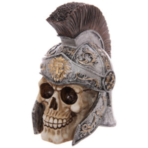 Gruesome Skull Centurion Helmet Ornament
