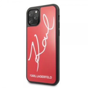 KARL LAGERFELD IPHONE 11 PRO MAX SIGNATURE red backcover