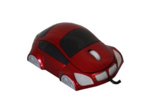 Car Shape Optical Mouse (Red)