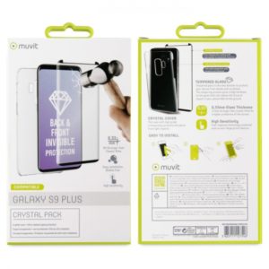 MUVIT CRYSTAL PACK SAMSUNG S9 PLUS BACKCOVER + TEMPERED