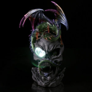 LED Crystal Eye Dark Legends Dragon Figurine