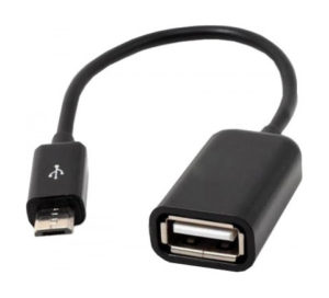 Adapter No brand micro USB - USB F, Black - 14235