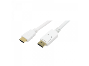 Logilink Cable DisplayPort to HDMI, 2m, White (CV0055)