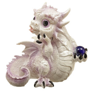 Mystical Dream Fantasy Winter Warrior Dragon Figurine