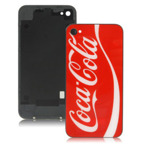 Coca-Cola Series Glass Replacement Back Cover for iPhone 4 (Κόκκ