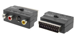 Adapter No brand Scart jacks to cinch and S-Video, Black - 17111