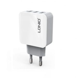 Network charger, LDNIO A3301, 5V 3.1A, Universal , 3xUSB, without cable, White - 14369
