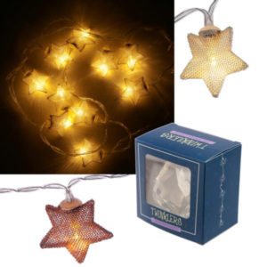 Decorative LED Light - Metallic Stars String (120cm)