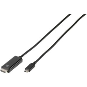 VIVANCO HIGH SPEED HDMI CABLE HDMI to TYPE C 1.5M black