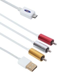 Καλώδιο MHL (micro USB) σε AV 3xRCA USB, ΟΕΜ, 1.8m - 18231