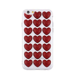 TPU SPD HEARTS 3D SAMSUNG J7 2017 RED backcover