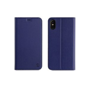 MUVIT LEATHER STAND BOOK APPLE IPHONE X XS blue