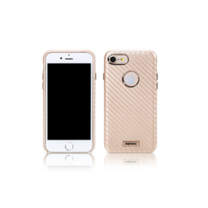 Προστατευτικό για το iPhone 7, Remax Carbon, PU, Χρυσός - 51485