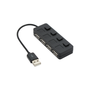 USB hub No Brand, USB 2.0, 4 θύρες, μαύρο - 12056