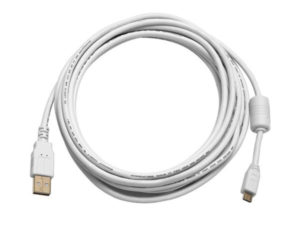 Data cable No brand USB - micro USB, Ferrite, White, 1.5m - 14226