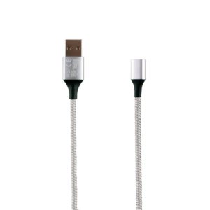 Καλώδιο USB Φόρτισης-Data Magnetic Braided 3.5A QC 2.0 1m Ασημί NSP ( 16757 )