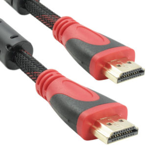 Cable DeTech HDMI - HDMI M/M, 3m, With the braid and ferrite -18019