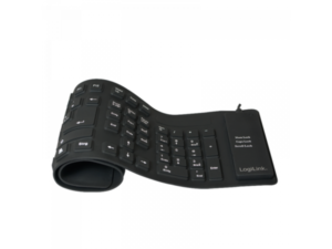 Logilink Flexible Keyboard Waterproof USB + PS/2 black (ID0019A)