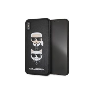 KARL LAGERFELD IPHONE XS MAX KARL AND CHOUPETTE black backcover