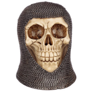 Gothic Chain Mail Skull Ornament