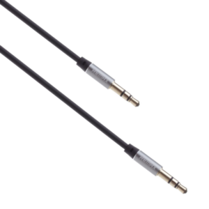 Audio cable Remax, 3.5mm jack, M/M, 1.0m, Black - 18268