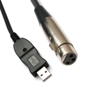 USB Male to XLR Female Microphone Cable, Length: 5M