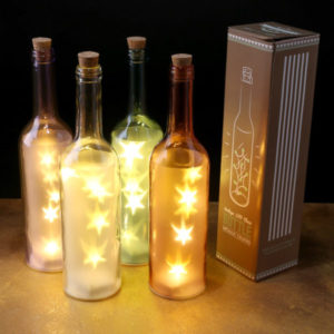 Decorative LED Light Bottle - Stars