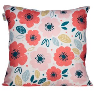 Cushion with Insert - Poppies Design 50 x 50cm