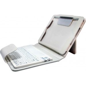 Cover with Keyboard for iPad-mini 1/2 M-BTO1Bluetooth without cyrillization, No brand, white - 14695