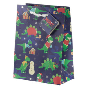 Dinosaur Medium Christmas Gift Bag