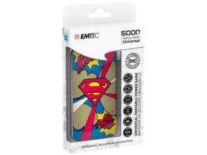 EMTEC Power Bank 5000mAh Slim U750 SUPERMAN