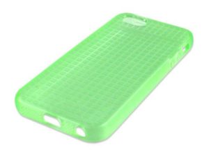 Reekin case for iPhone 5/5S - Square IC-005 (green-transparent)