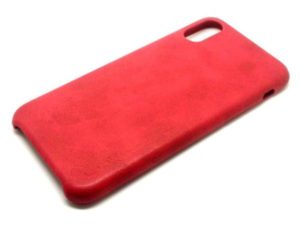 Protective Case Leather-Design for iPhone X, Red